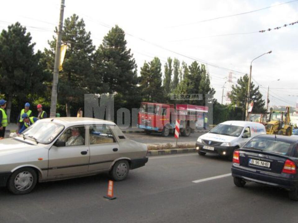 Un sens de circulație de pe Calea Unirii a fost blocat