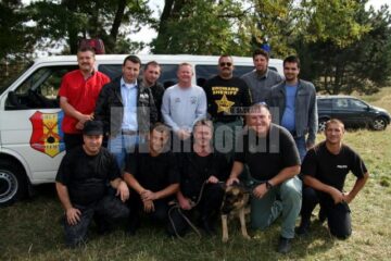Americanii și câțiva dintre polițiștii suceveni, în timpul exercițiilor de la Mihoveni