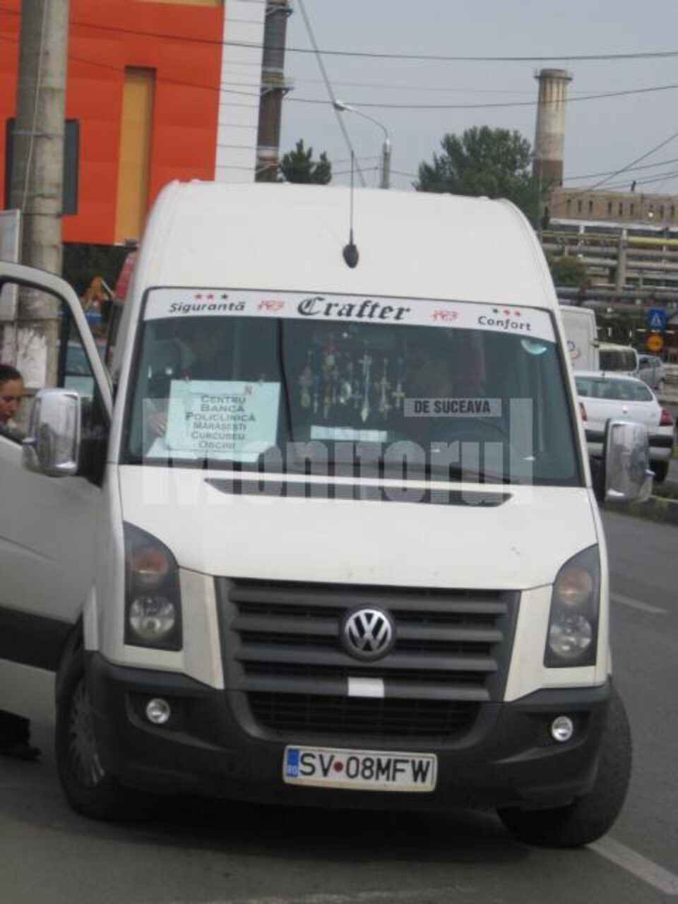 Maxi-taxi pirat, cu traseu fantoma afișat pe bord