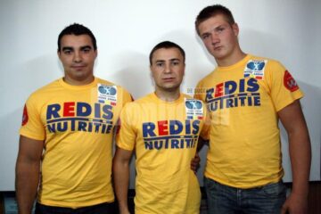 Radu Cîrdei, Dorin Tofănescu și Adrian Laurus (de la stânga la dreapta) au participat la Mondialele de skandenberg