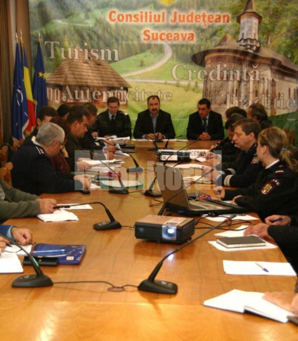 Ședința extraordinară a Comitetului Județean pentru Situații de Urgență
