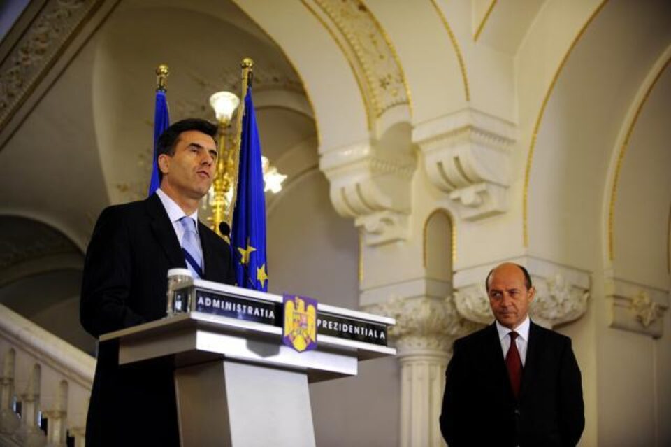 Lucian Croitoru, desemnat pentru funcția de prim-ministru de președintele Băsescu. Foto: MEDIAFAX