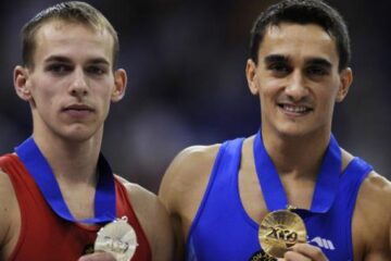 Flavius Koczi și Marian Drăgulescu. Foto: MEDIAFAX