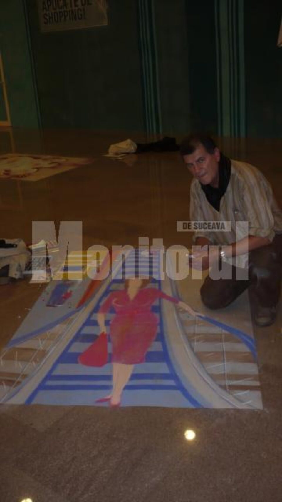 Cele trei picturi tridimensionale au fost realizate de Ovidiu Ambrozie Bortă BOA, Alexandru Cătălin Chifan și Mihai Pînzaru PIM