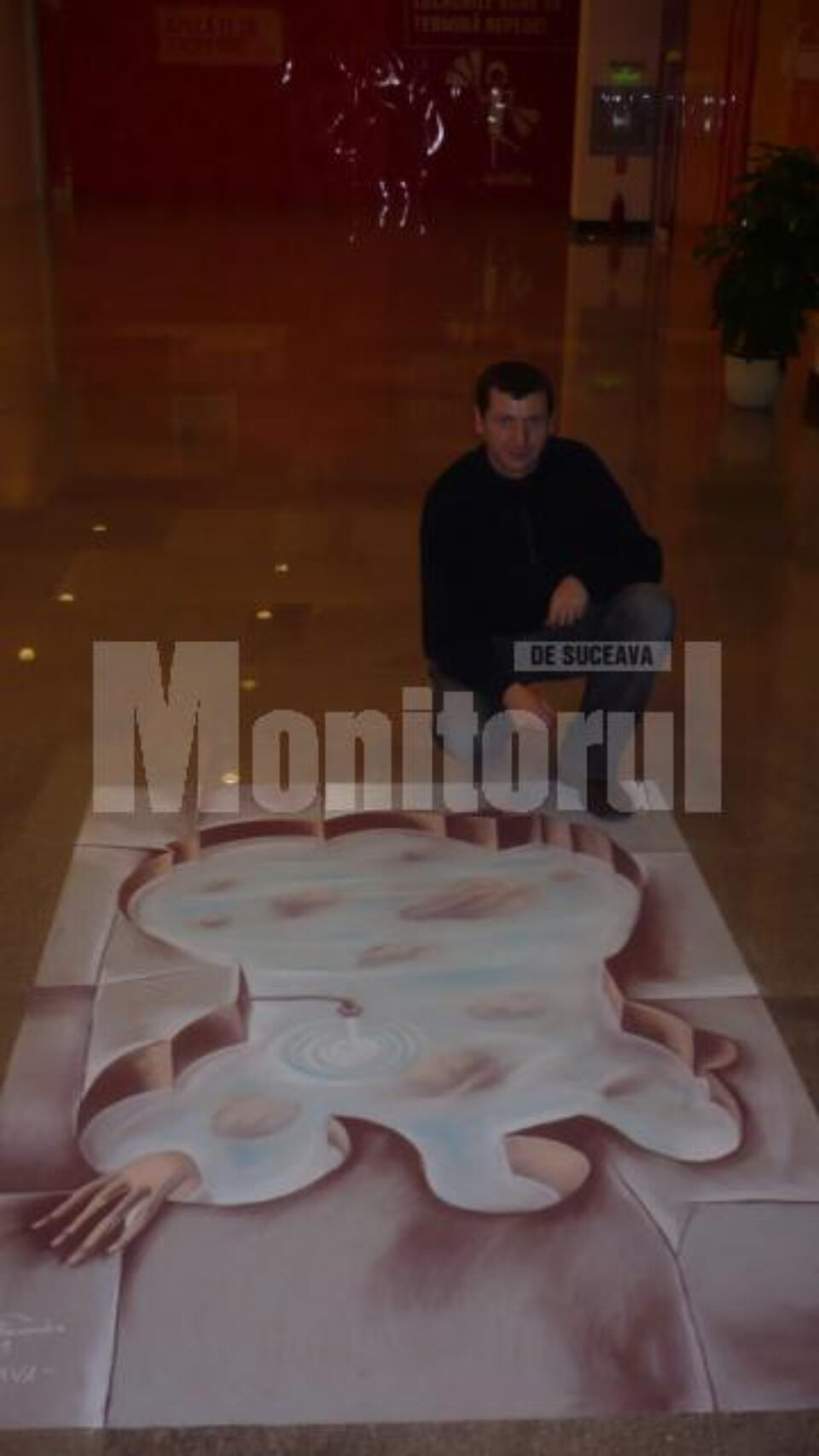 Cele trei picturi tridimensionale au fost realizate de Ovidiu Ambrozie Bortă BOA, Alexandru Cătălin Chifan și Mihai Pînzaru PIM