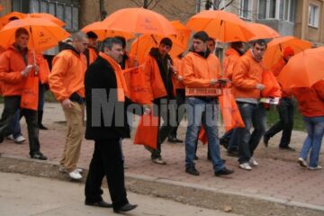 „Caravana portocalie” s-a aflat ieri în municipiul Suceava