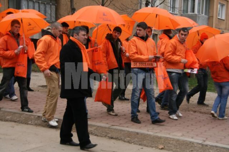 „Caravana portocalie” s-a aflat ieri în municipiul Suceava