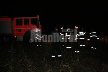 Incendiul s-a extins pe o suprafață de aproximativ zece hectare