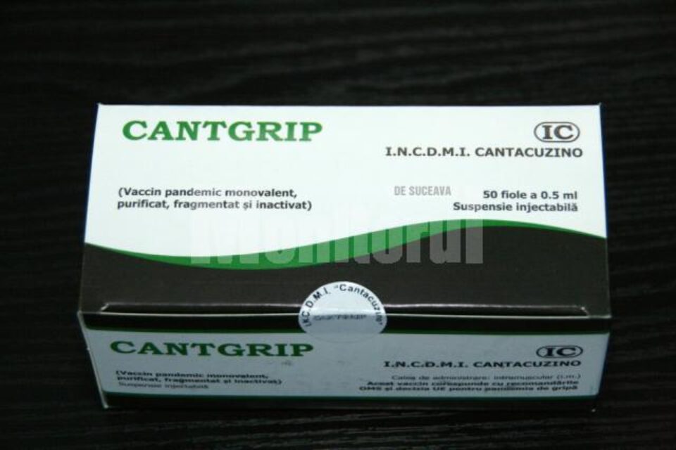 Cantgrip este produs de Institutul „Cantacuzino” din București și va fi distribuit numai în rețea închisă Cantgrip este produs de Institutul „Cantacuzino” din București și va fi distribuit numai în rețea închisă