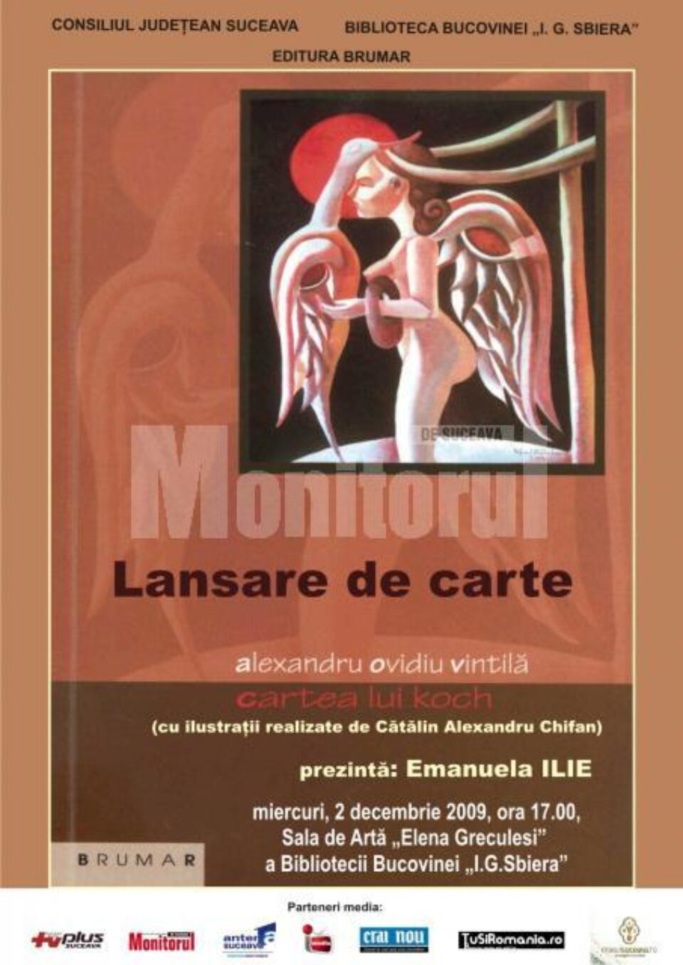 La Biblioteca Bucovinei: Lansare de carte și expoziție de grafică