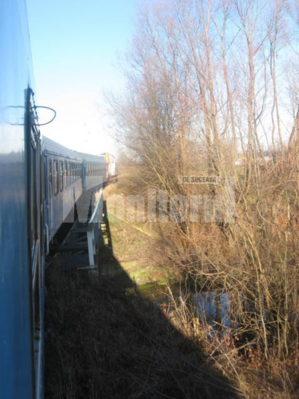 După ce pleacă din Rădăuți, trenul are restricție de 40 de km h