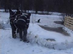 Pompierii și jandarmii au intervenit în operațiunea de la Vatra Dornei