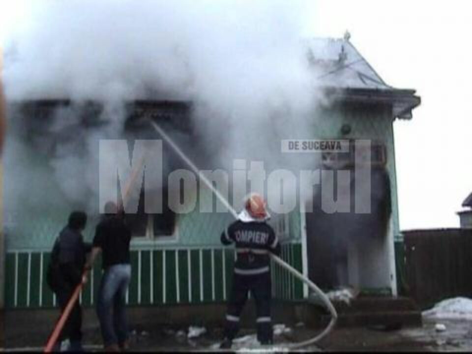 Incendiul izbucnit la o gospodărie din comuna Arbore