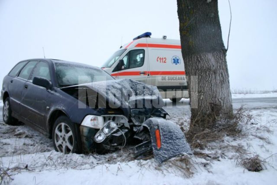 Accidentul a avut loc ieri după-amiază, pe drumul european 85, în apropiere de Cumpărătura