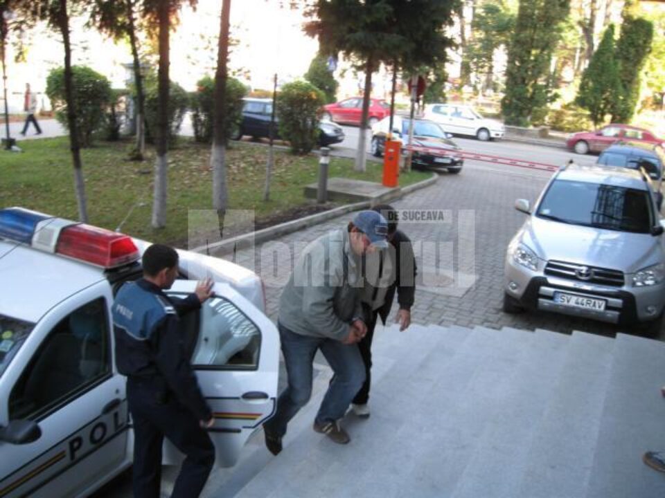 Frații Curaleț, în 2008, când au fost reținuți de oamenii legii