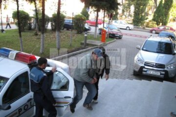 Frații Curaleț, în 2008, când au fost reținuți de oamenii legii
