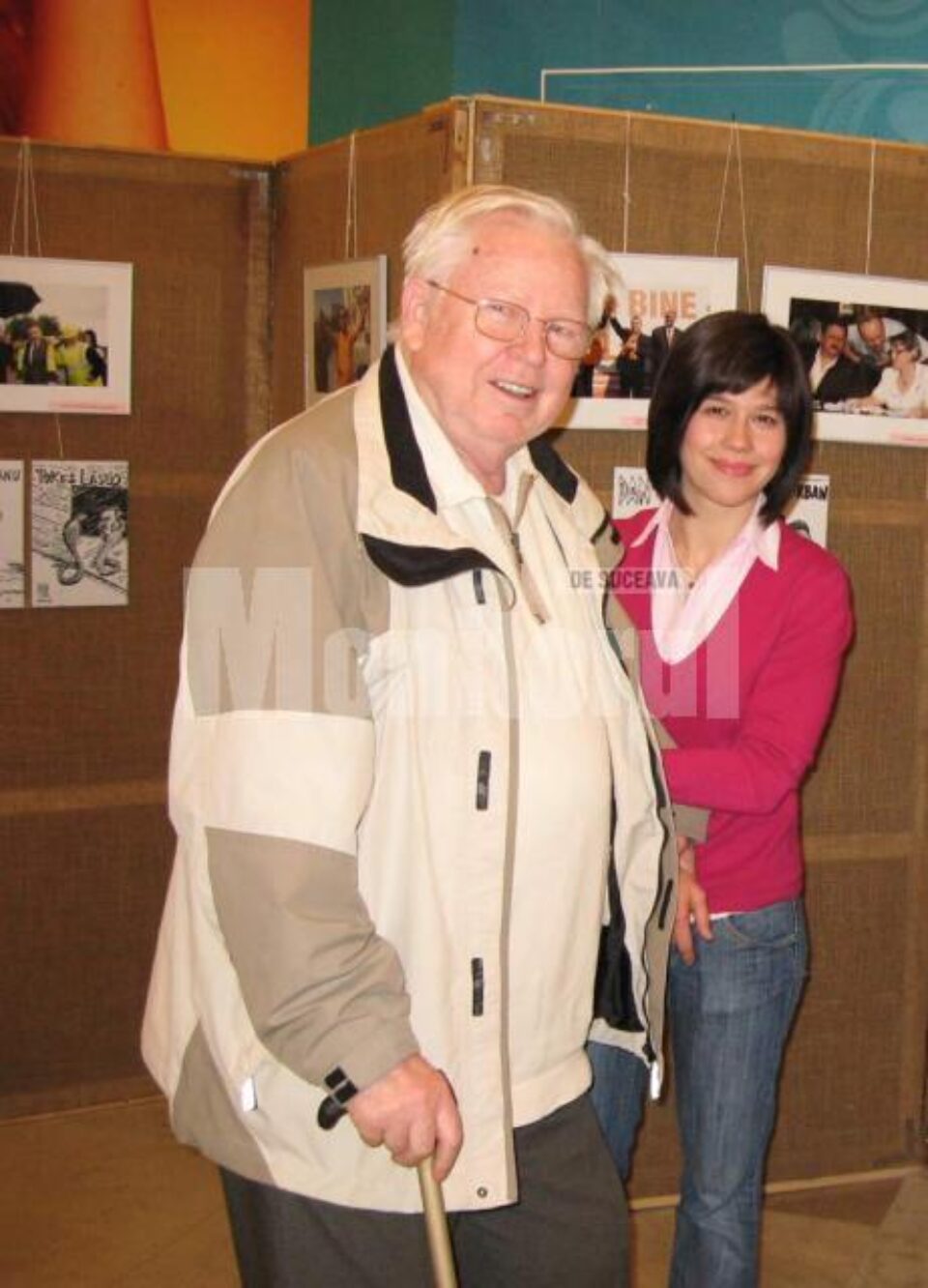 Oana Șlemco împreună cu venerabilul artist fotograf Ștefan Petrescu