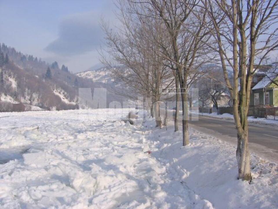 Pe Bistrița, mare aglomerare de sloiuri de gheață