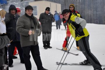 Turism: Udrea și Vlădescu au inaugurat pârtia de schi din Gura Humorului