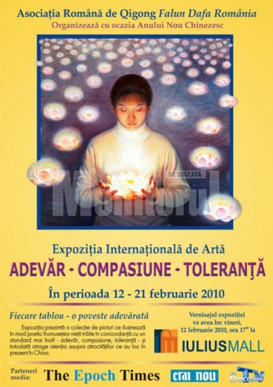 La Iulius Mall Suceava: Expoziție internațională de pictură, realizată de adepții Falun Gong La Iulius Mall Suceava: Expoziție internațională de pictură, realizată de adepții Falun Gong