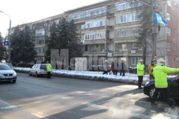 Accidentul s-a petrecut ieri pe trecerea de pietoni din fața Palatului de Justiție