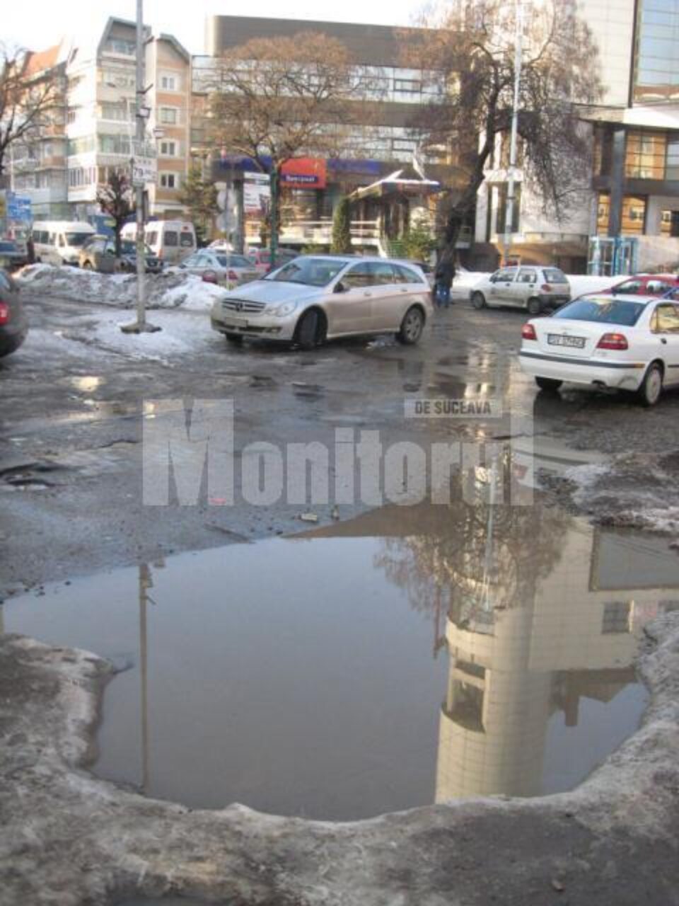 Trecere de pietoni din zona centrala a Sucevei