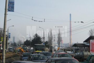 Sute de mașini, bară la bară, din cauza lucrărilor de pe Calea Unirii
