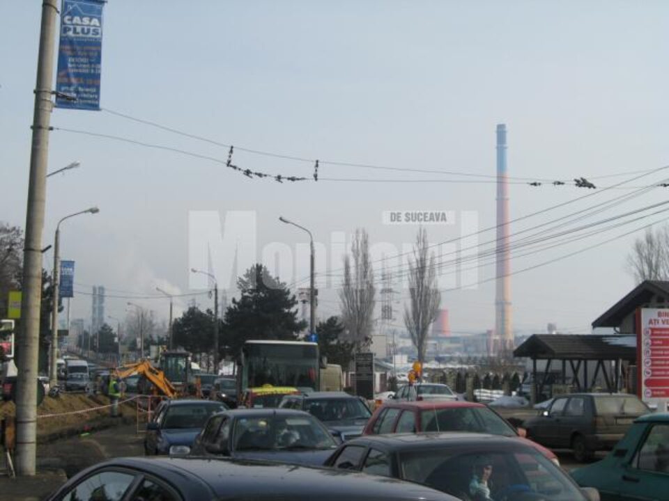 Sute de mașini, bară la bară, din cauza lucrărilor de pe Calea Unirii