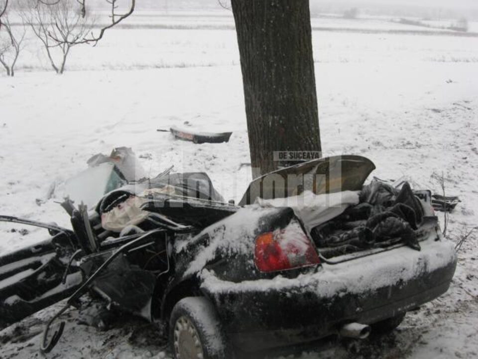 Teribilul accident rutier de vineri după-amiază, de pe DN 2E, în care patru tineri din satul Brăiești, comuna Cornu Luncii, și-au pierdut viața