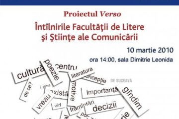 Proiectul Verso: Întâlnirile Facultății de Litere și Științe ale Comunicării