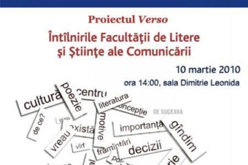 Proiectul Verso: Întâlnirile Facultății de Litere și Științe ale Comunicării