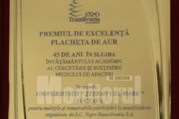 Recunoaștere: Premiu de excelență pentru Universitatea „Ștefan cel Mare”