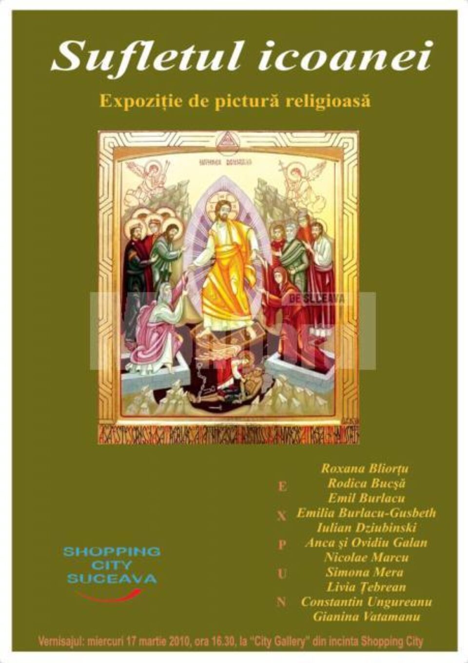 La City Gallery: Expoziție de pictură religioasă