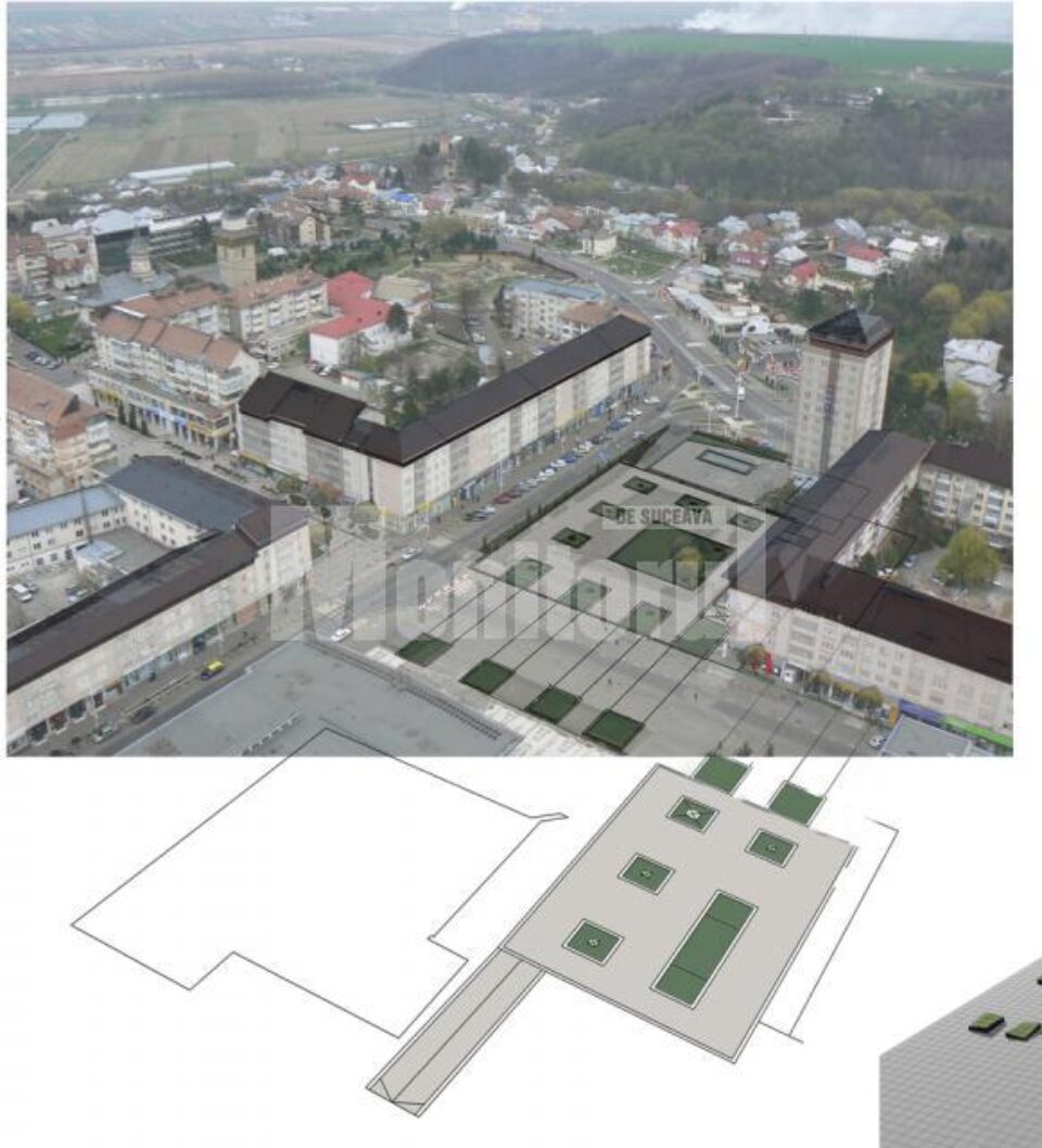Machetă din proiectul de reabilitare și modernizarea a zonei centrale