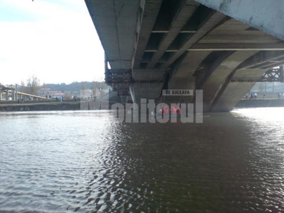 Pompierii au coborât cu cordeline speciale de pe pod, au luat-o pe adolescentă și au coborât-o pe barcă, fiind adusă la mal în siguranță