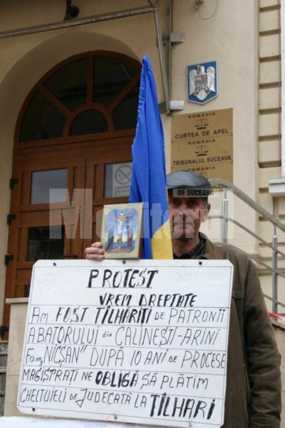 Vasile Senciuc a ieșit în stradă chiar în Săptămâna Patimilor