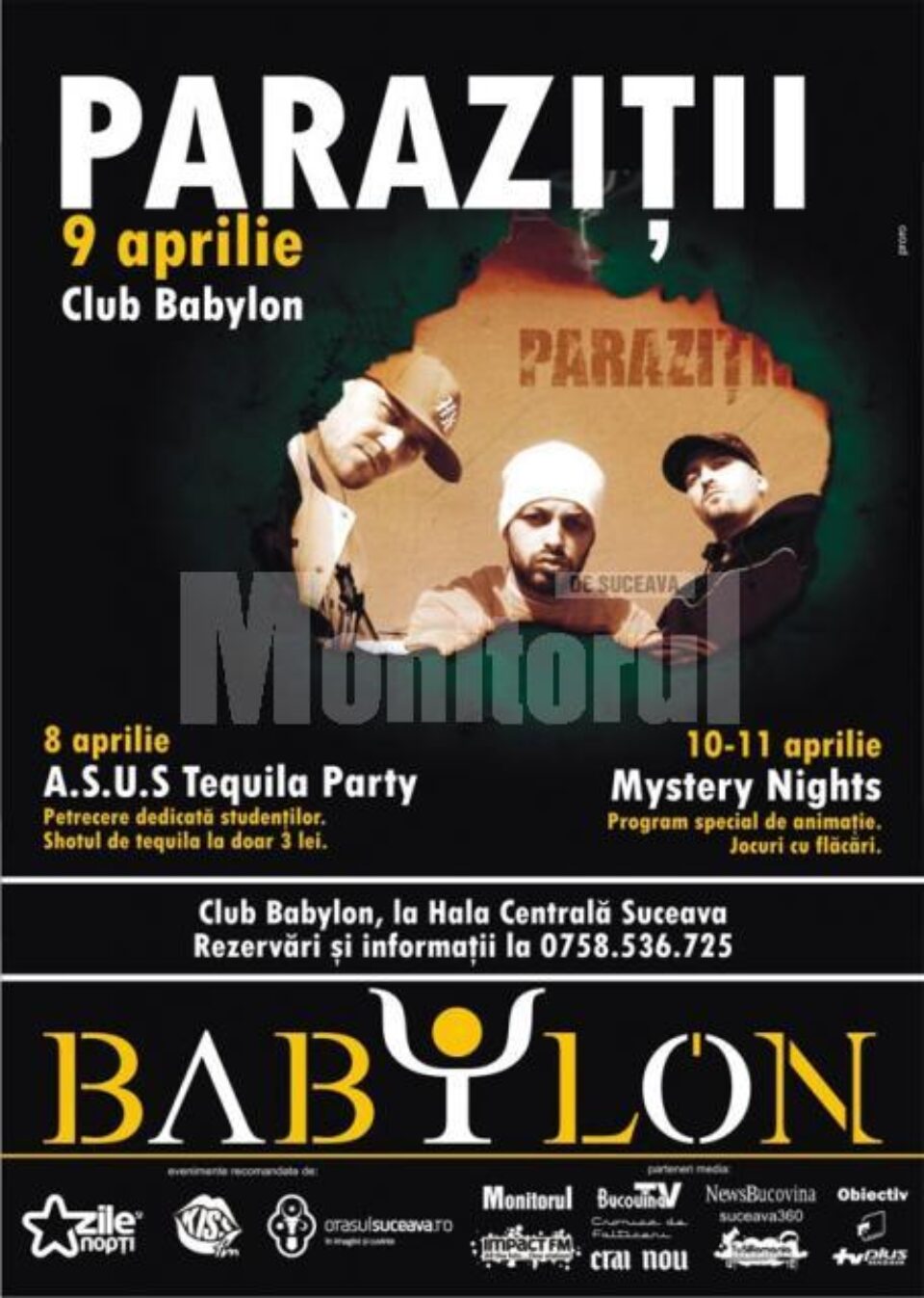 Vineri, 9 aprilie: Paraziții, la Babylon