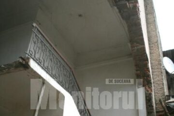 Imobilul din municipiul Vatra Dornei care este în pericol de prăbușire