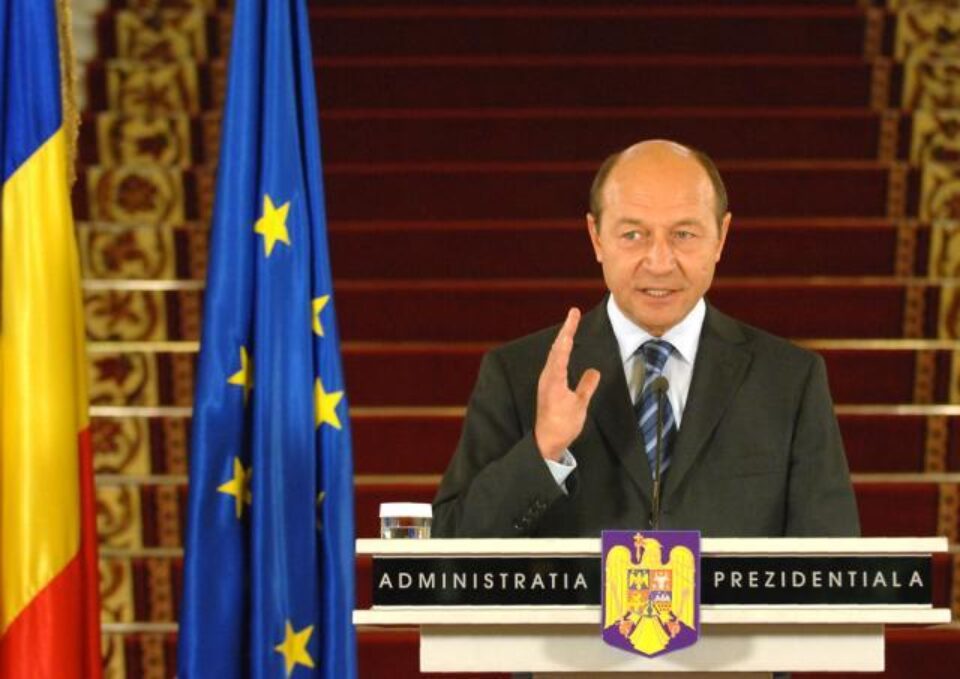 Președintele României, Traian Băsescu, va vizita județul Suceava împreună cu președintele interimar al Republicii Moldova, Mihai Ghimpu. Foto: MEDIAFAX