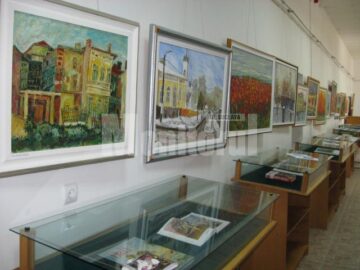 Expoziția din Galeria de artă a Bibliotecii Bucovinei I.G. Sbiera
