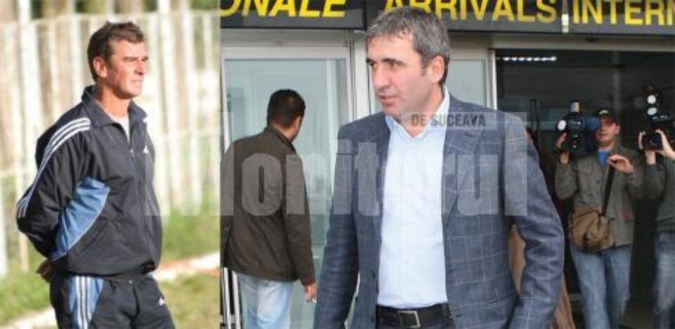 Relu Buliga (stânga) și Hagi au fost colegi de cameră la un meci al naționalei de juniori a României
