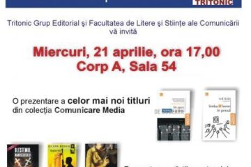 Universitatea „Ștefan cel Mare”: Prezentarea celor mai noi titluri ale Grupului Editorial Tritonic