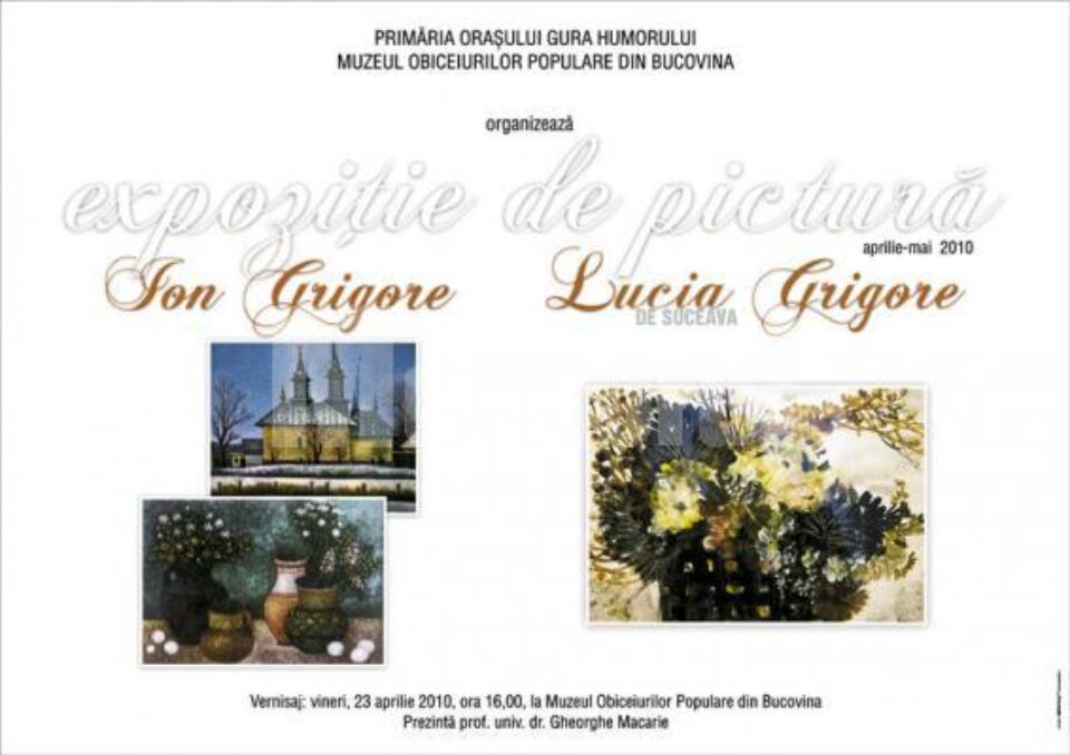 Vernisaj: Două expoziții de pictură la Gura Humorului