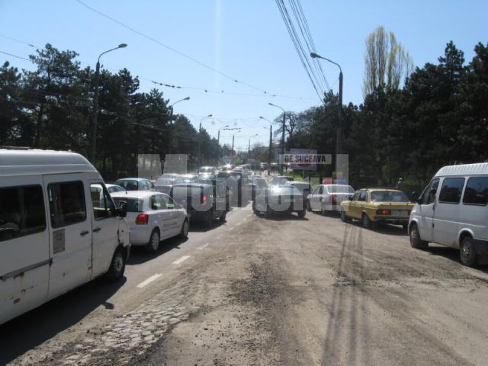 Blocaje circulatie Calea Unirii 23 aprilie