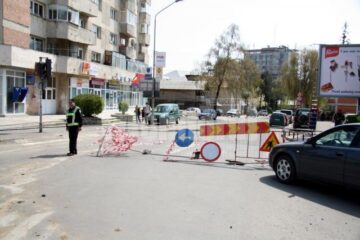 Lucrări ISPA: Strada Mărășești, închisă de ieri circulației rutiere