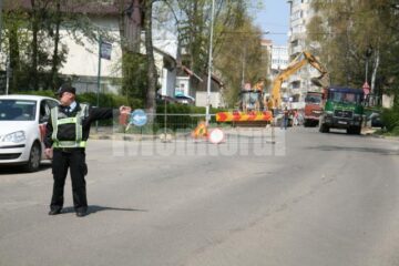 Lucrări ISPA: Strada Mărășești, închisă de ieri circulației rutiere