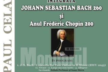 Eveniment: Integrala Johann Sebastian Bach - 260 și Anul Frederic Chopin - 200