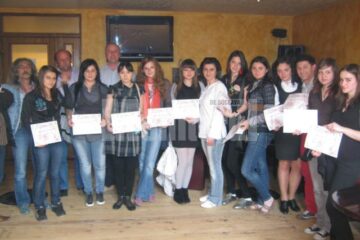 Participanții la acțiune, cu diplomele primite