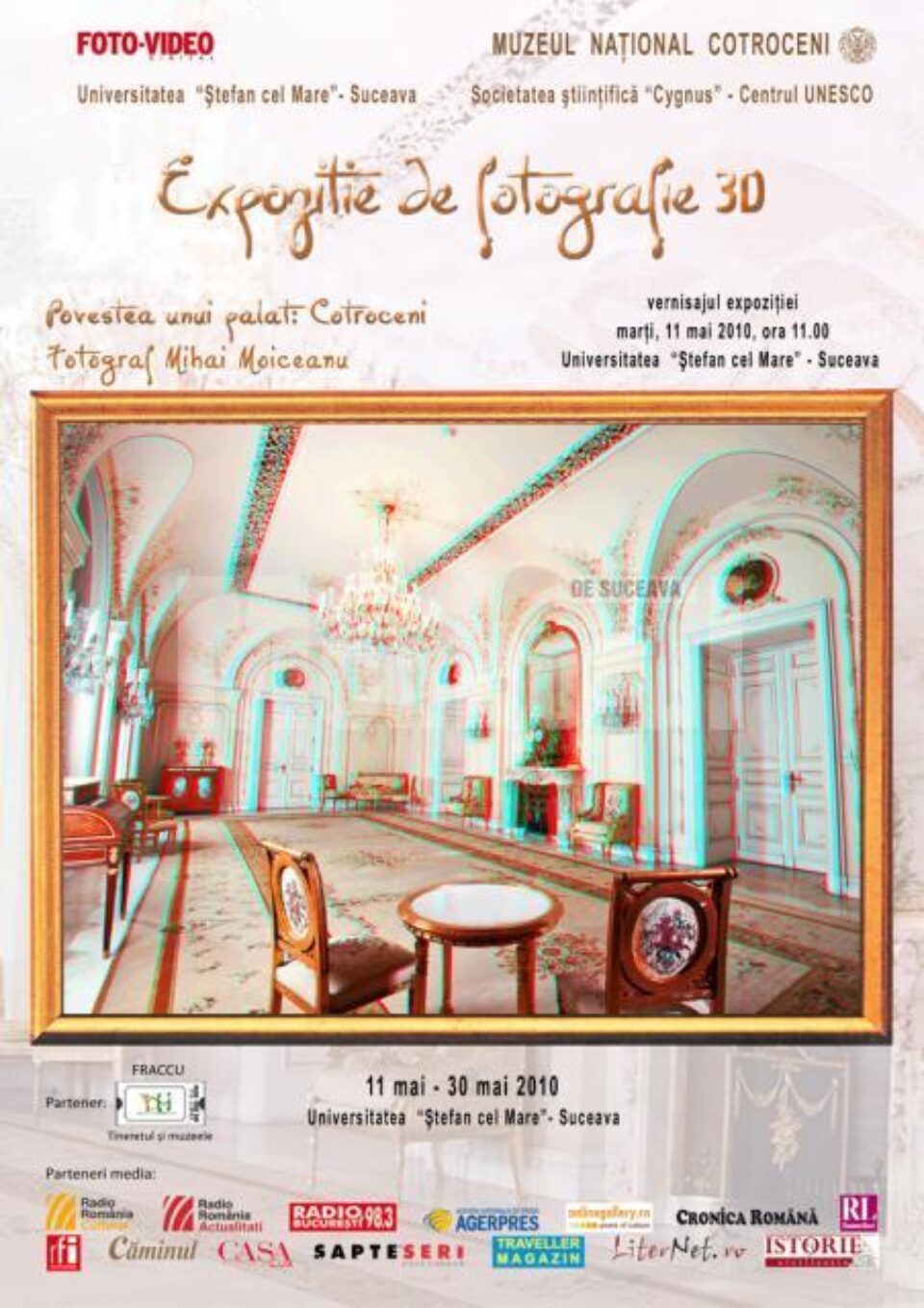Expoziție de fotografie 3D: „Povestea unui palat: Cotroceni”