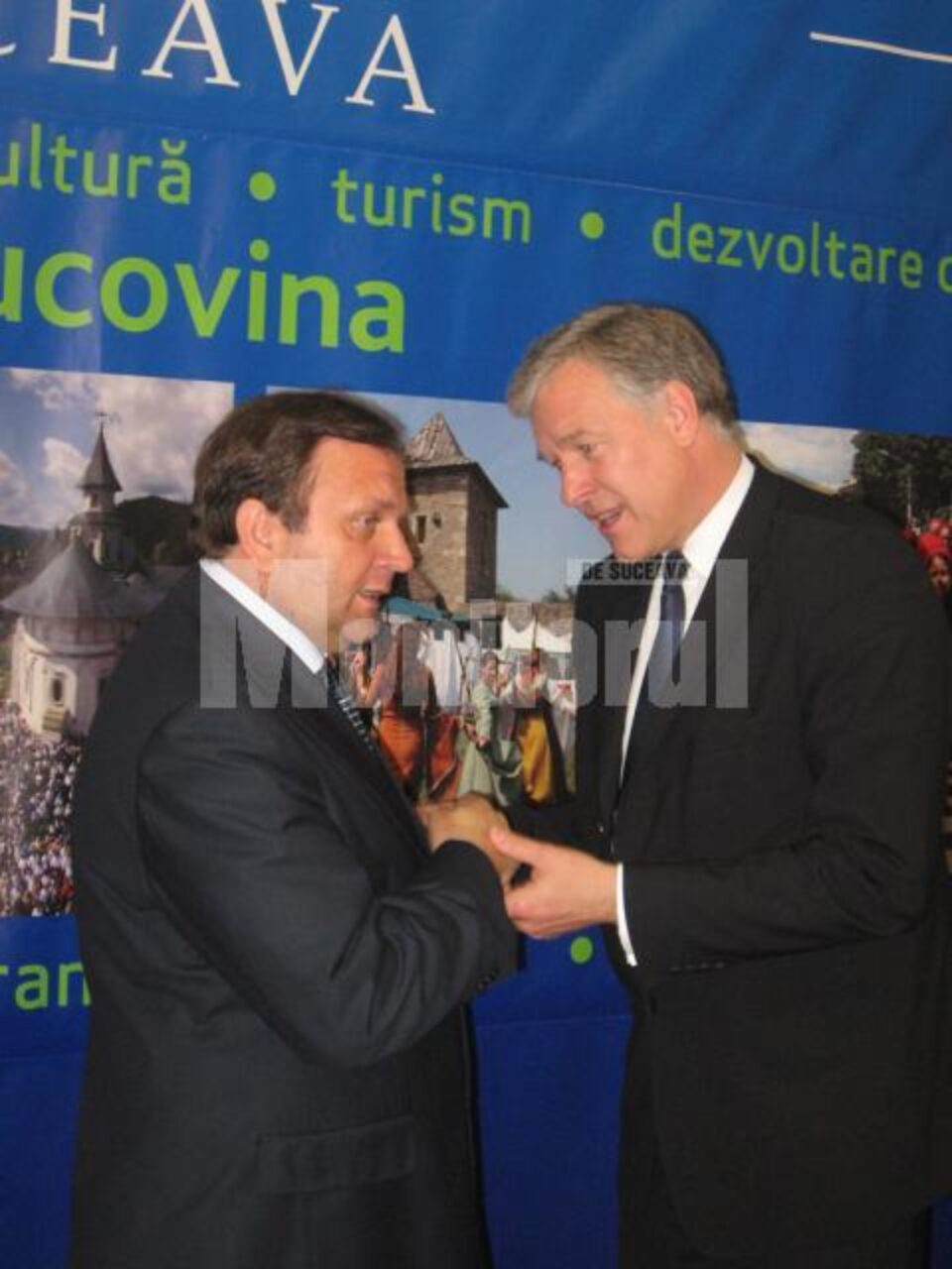 Gheorghe Flutur și ambasadorul Austrei în România, Martin Eichtinger
